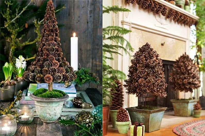 Topiaria DIY de cones