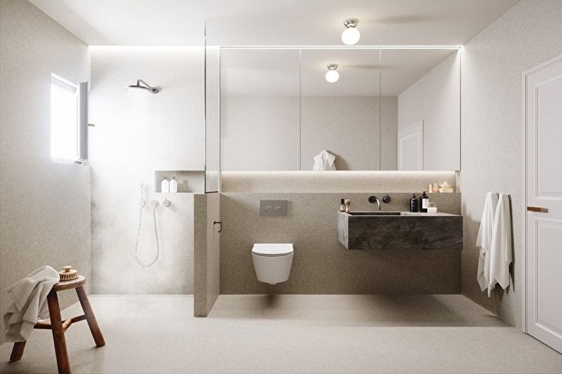 Minimalismus Design Badezimmer - Möbel