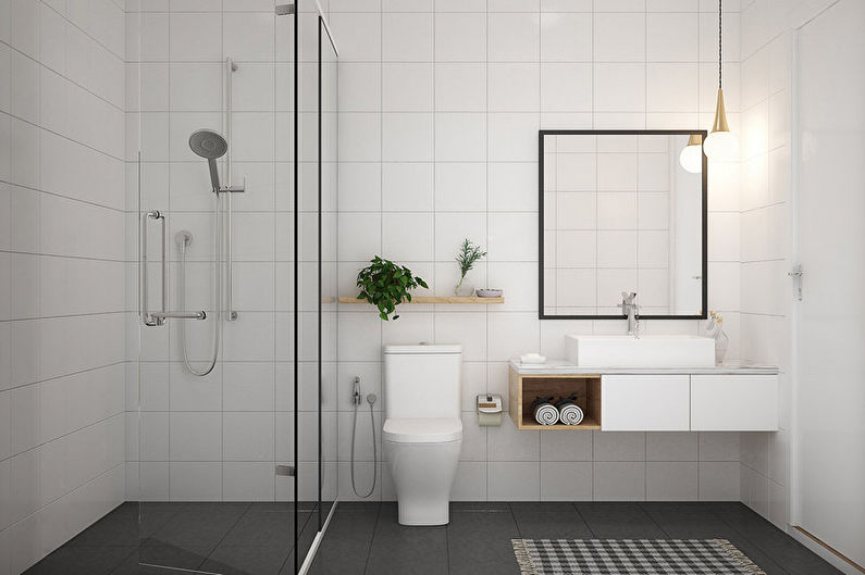 Design minimalista Bagno - Illuminazione