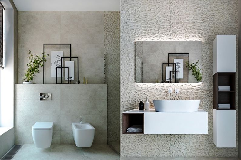 Minimalism Bathroom Design - Decoração e Têxteis