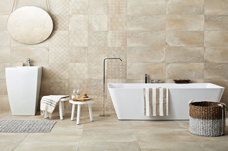 Design d'intérieur de salle de bain de style minimalisme - photo