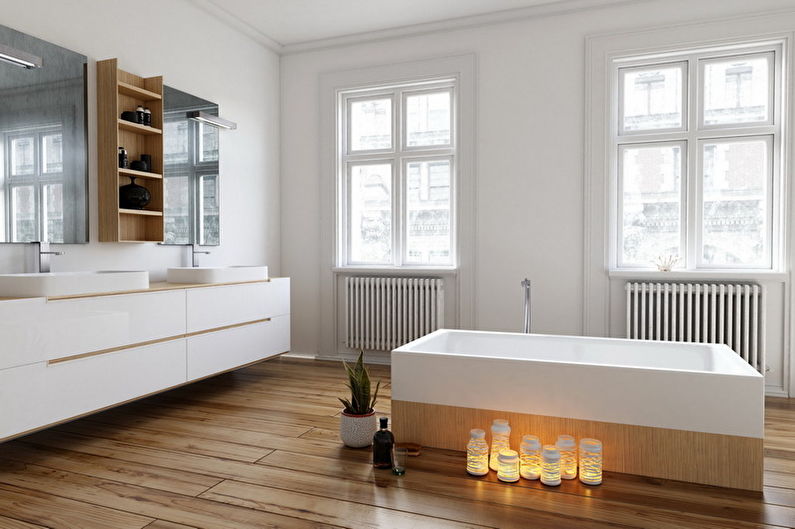 Design d'intérieur de salle de bain de style minimalisme - photo