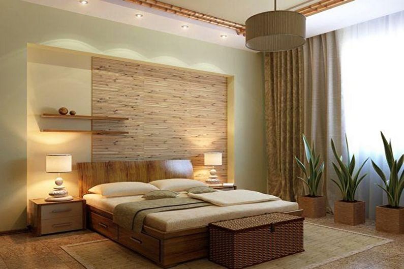 Eco-Friendly Beige Bedroom - Panloob na Disenyo