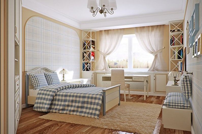 Beige Bedroom Design - Tapos na ang sahig