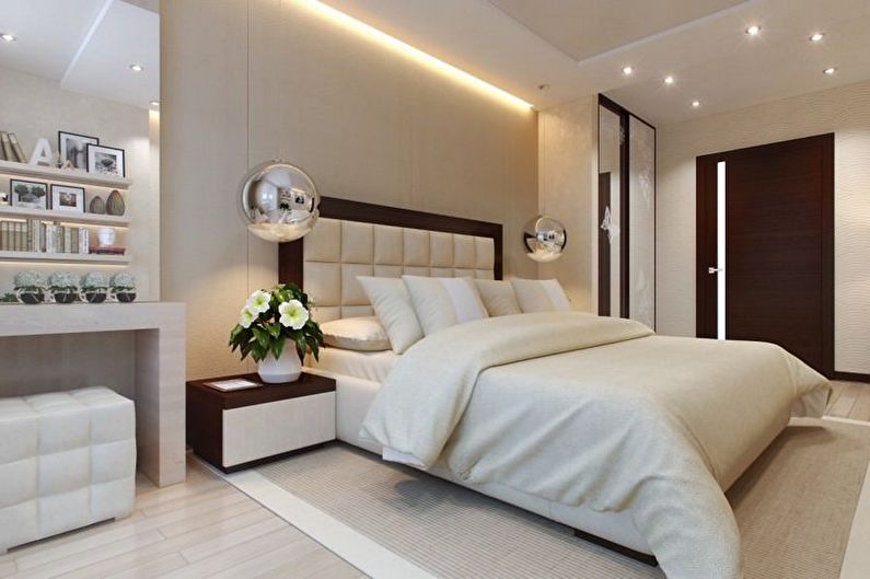 Quarto bege - design de interiores