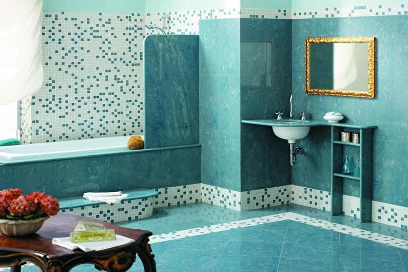 Turquoise Bathroom Design - Wall Decoration