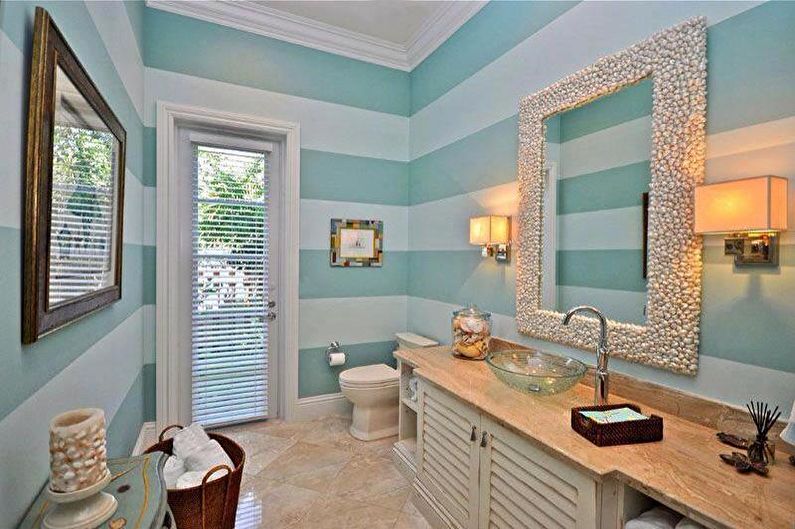 Turquoise Bathroom Design - Decor and Lighting