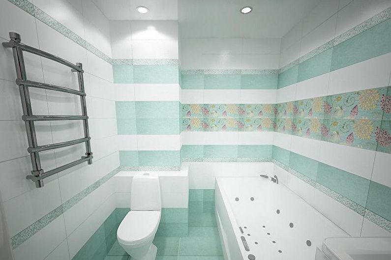 Turquoise bathroom - interior design photo