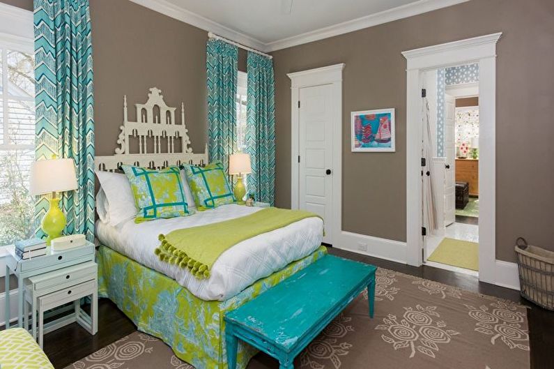 Design Chambre Turquoise - Combinaisons de couleurs