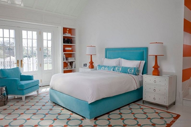 Design Chambre Turquoise - Fini Plancher