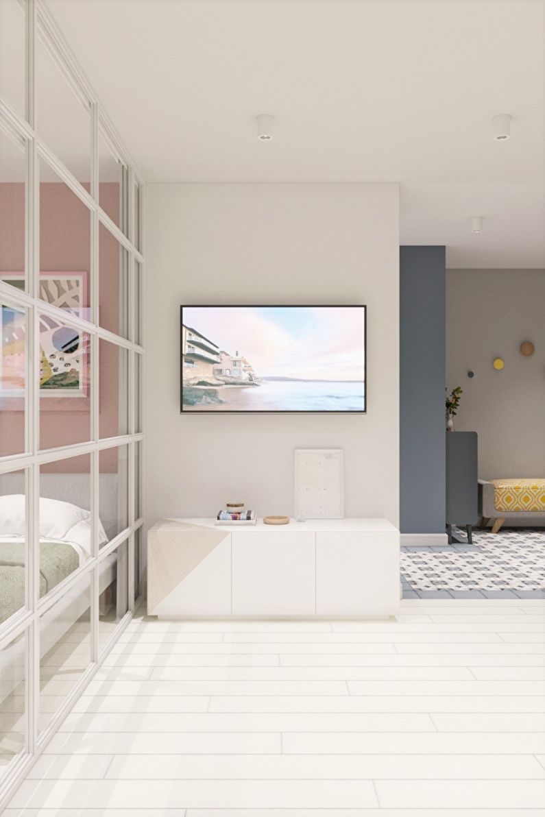 El interior del apartamento es de 40 metros cuadrados. - foto 3