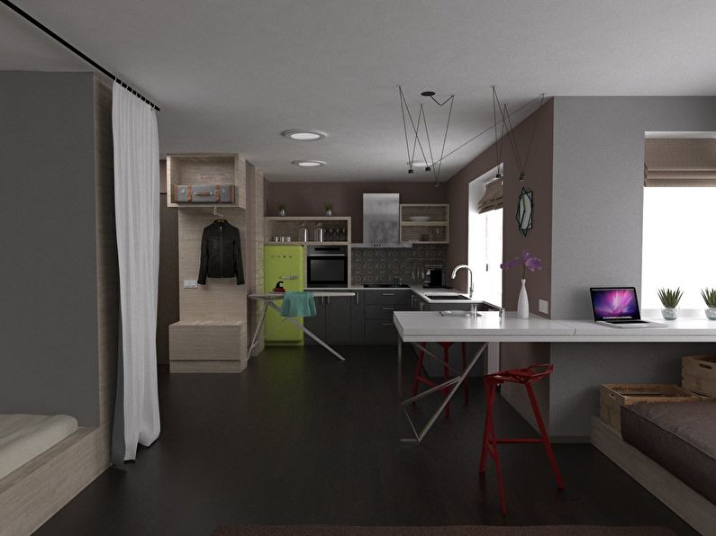 Apartament pentru un cuplu tânăr, 38 m2 - foto 2