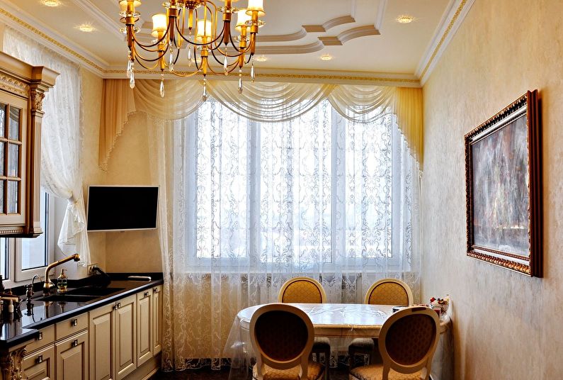 Classical kitchen curtains