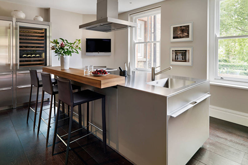 Bar counter for the kitchen - photo