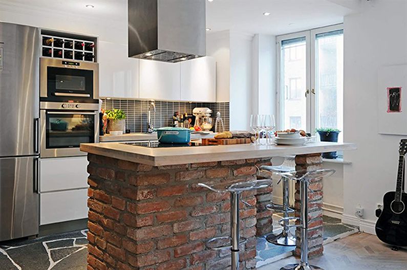 Bar counter for the kitchen - photo