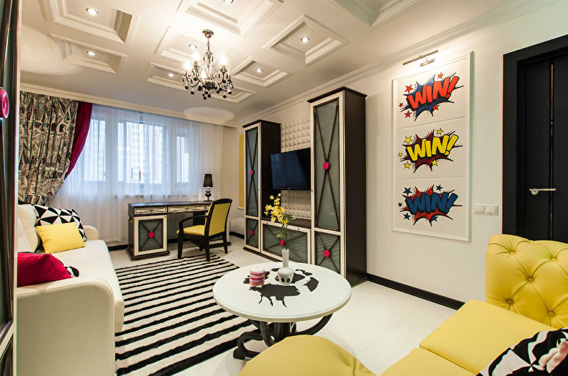 Interior of the Smileys of Pop Art living room - photo 5