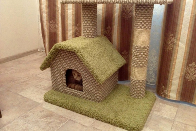 DIY cat house - larawan