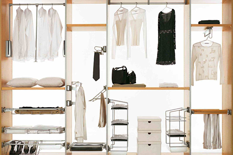 Do-it-yourself built-in wardrobe - filling