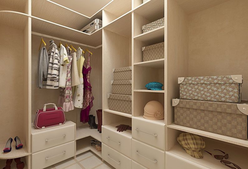 Dressing room design - photo