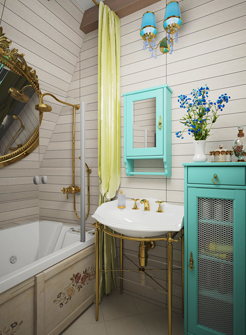 Banyo ng Provence Estilo - Disenyo sa Panloob