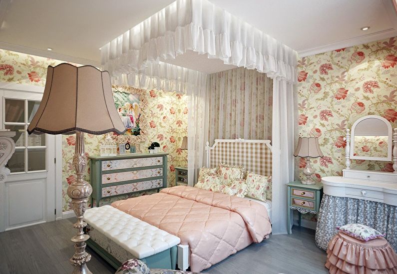 Habitación infantil en estilo provenzal - Diseño de interiores