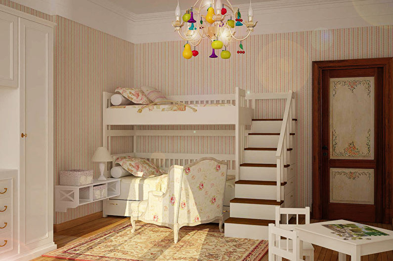 Quarto infantil em estilo provençal - Design de Interiores