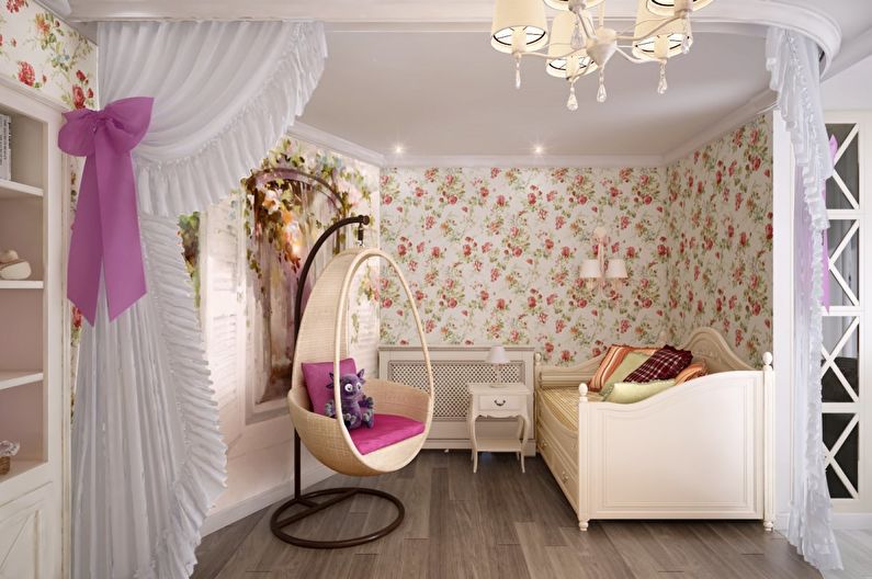 Habitación infantil en estilo provenzal - Diseño de interiores