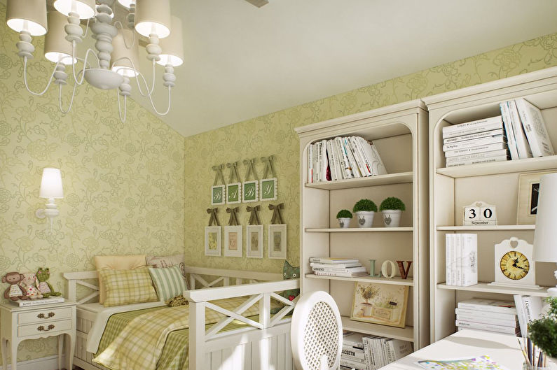 Habitación infantil en estilo provenzal - Diseño de interiores