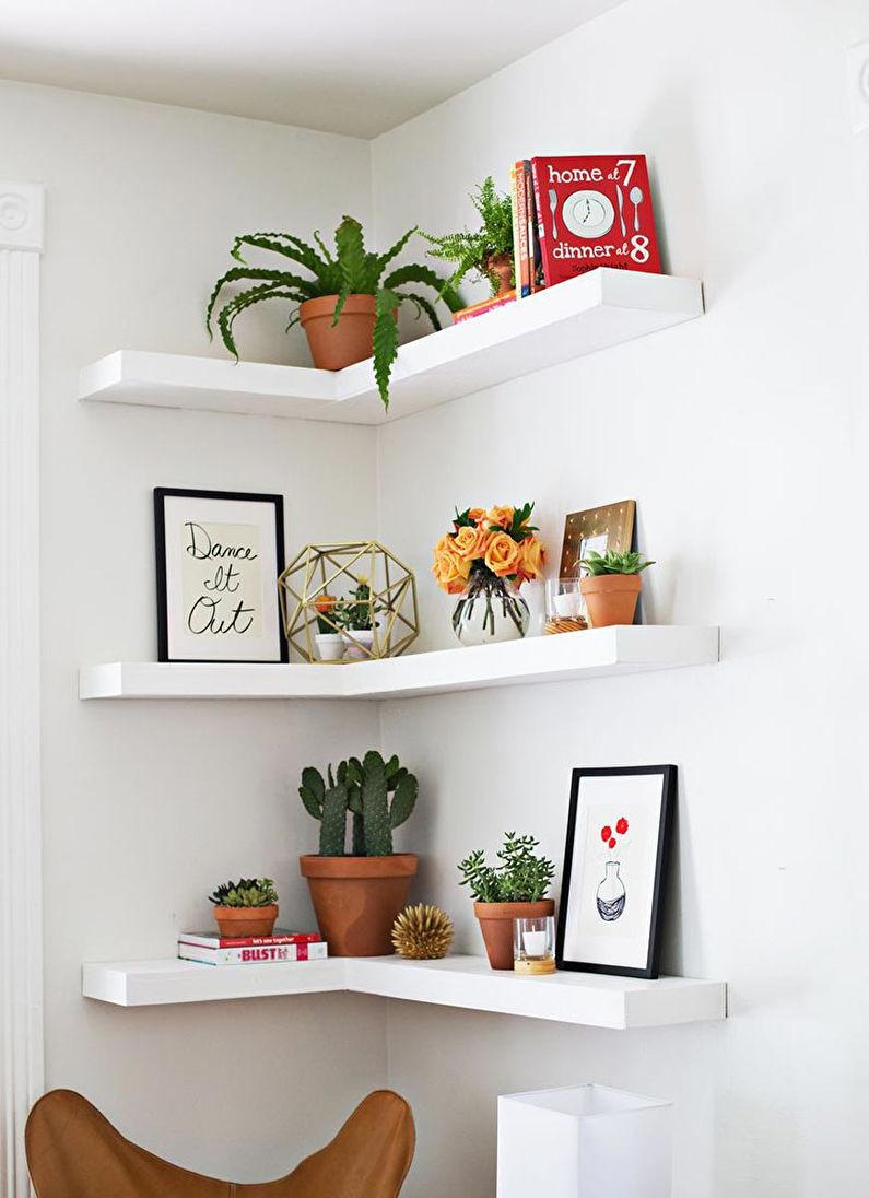 Corner Wall Shelves