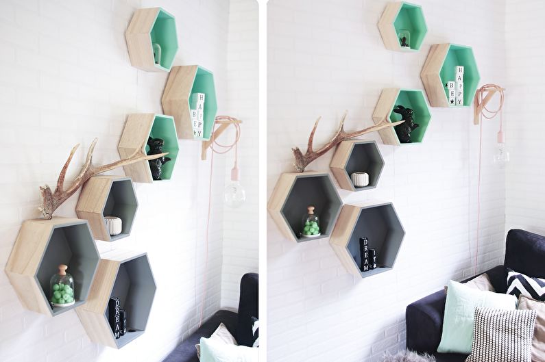 Wall shelves - photo