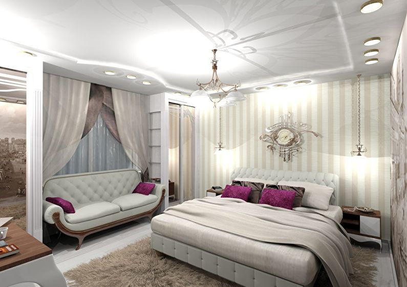 Chambre de style classique, 16 m²