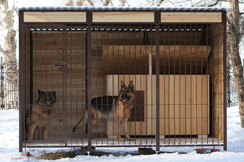 Doe-het-zelf volière voor een hond - voorbereidend werk