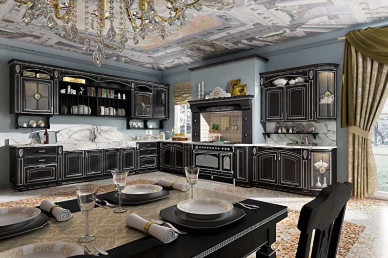 Black Kitchen Design - Wanddecoratie