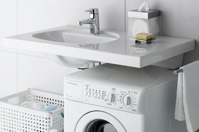 Sink above the washing machine - Materials