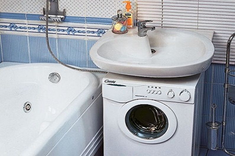 Sink above the washing machine - photo