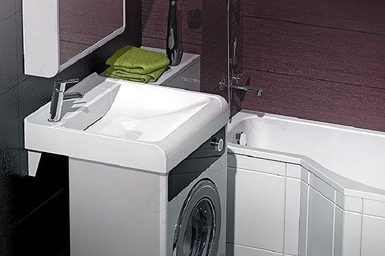 Sink above the washing machine - photo