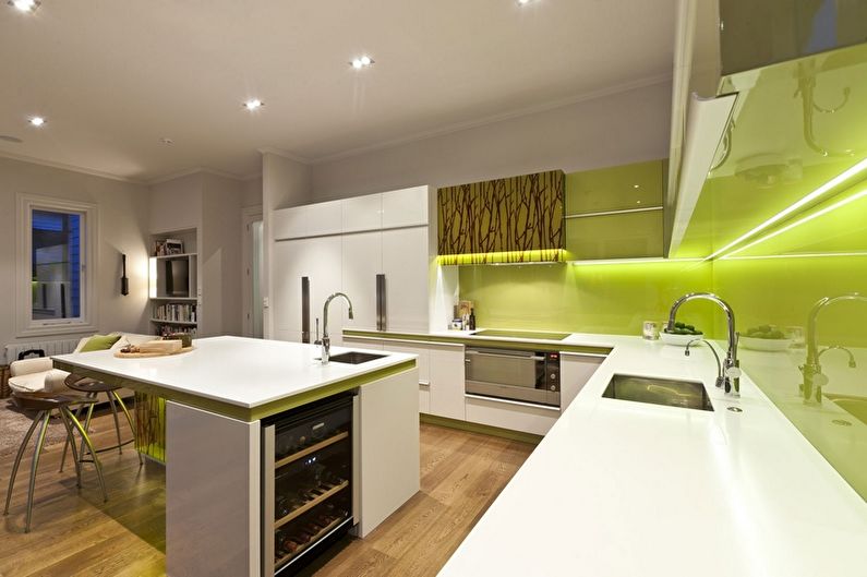 Cucina verde in stile moderno - Interior Design