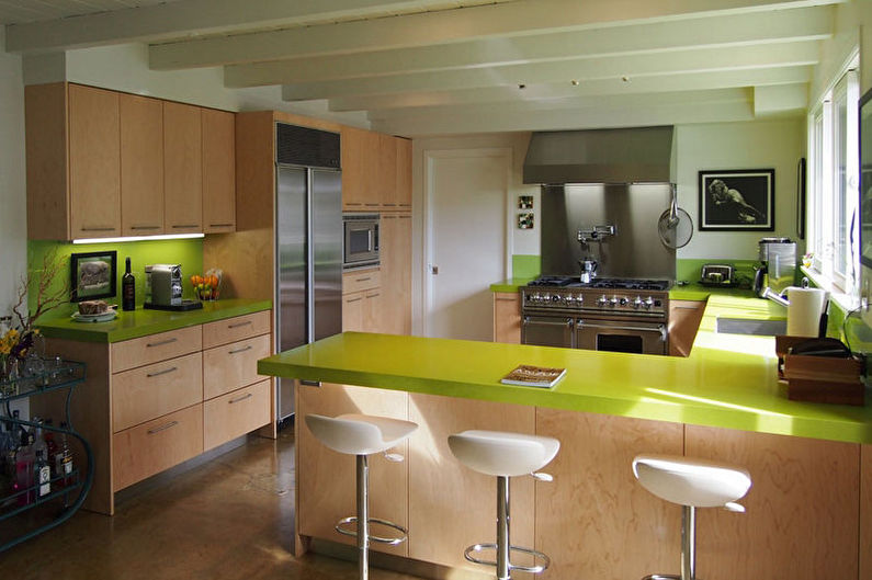 Cucina verde in stile moderno - Interior Design