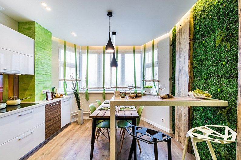 Green Kitchen Eco-Friendly - ออกแบบตกแต่งภายใน