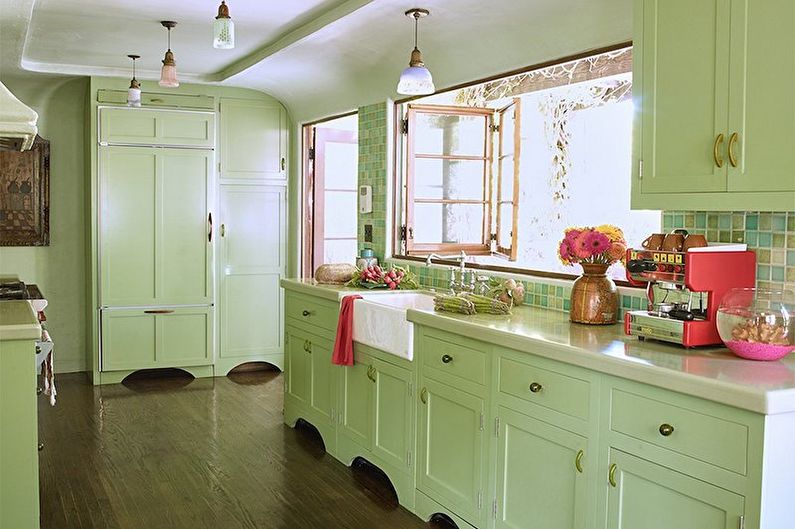 Green Kitchen Design - Furniture