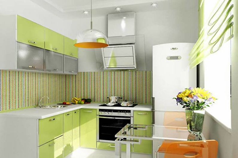 Cozinha verde - design de interiores