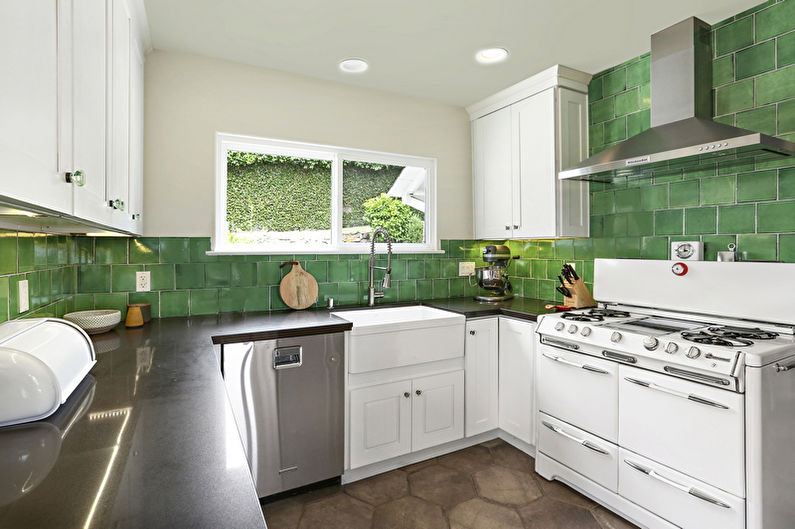 Cucina verde - foto di interior design