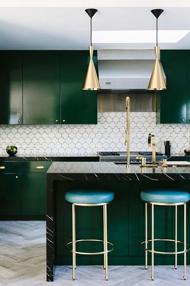 Cucina verde - foto di interior design