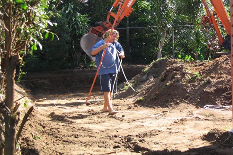 Piscina de concreto DIY