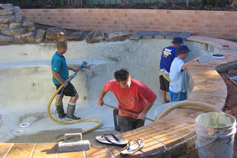 DIY concrete pool