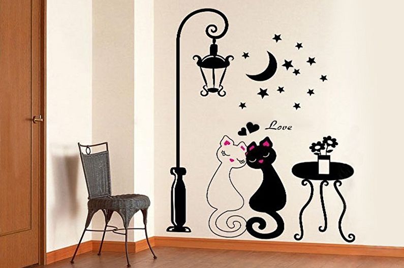 Romantic wallpaper stickers