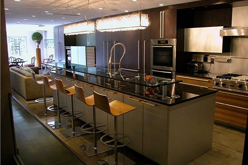 Kitchens with a breakfast bar - Island counter