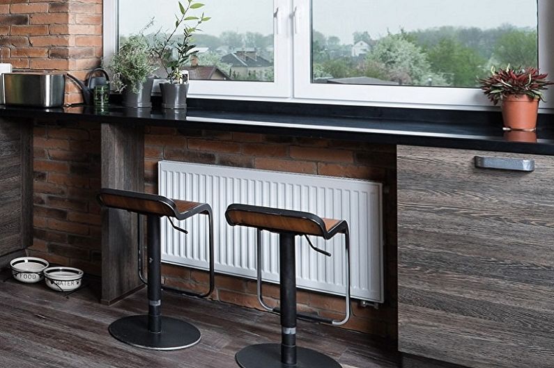 مطابخ مع بار إفطار - Sill Rack