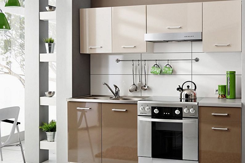 Set dapur untuk dapur kecil - foto