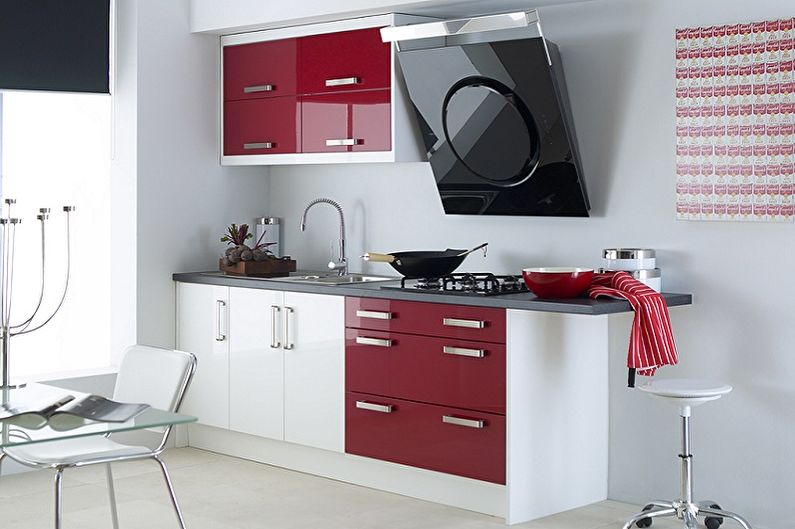 Set dapur untuk dapur kecil - foto